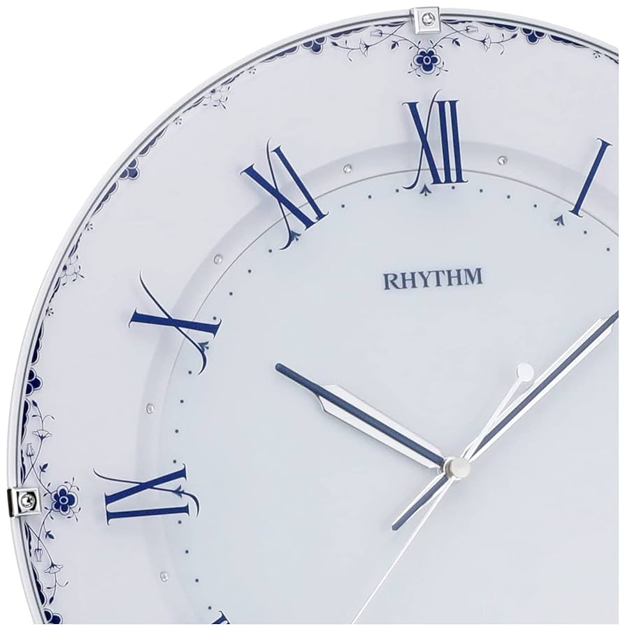 Amazon.co.jp: リズム(RHYTHM) 掛け時計 電波 アナログ 連続秒針